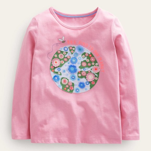 *SOLD* NWT Mini Boden "Bee Kind to Our Planet" HTF T-Shirt 2/3Y - Picture 1 of 6